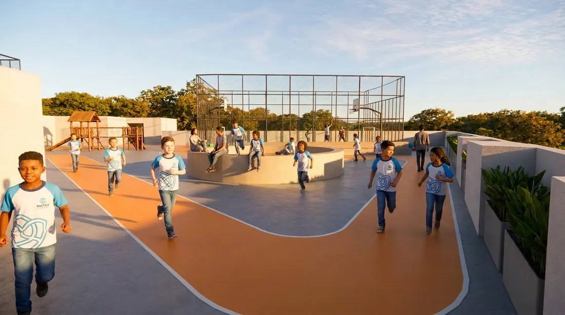 Detalhe da estrutura educacional Matriz Américas